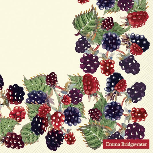 Emma Bridgewater Blackberries Cream Lunch Napkins