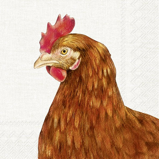 IHR Farm Hen Cream Lunch Napkins
