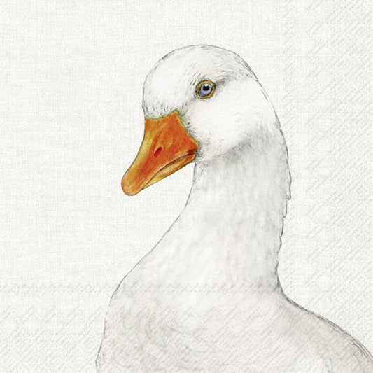 IHR Farm Goose Cream Lunch Napkins