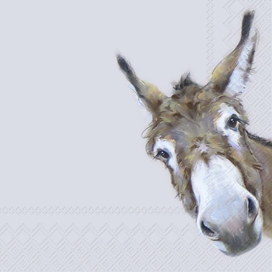 IHR Donkey Gonzo Grey Lunch Napkins