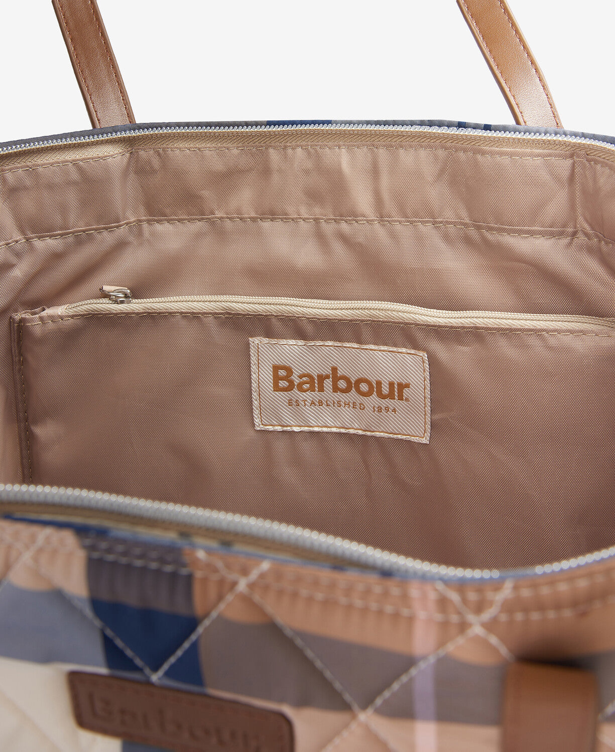 Barbour Wetherham Quilted Tartan Tote
