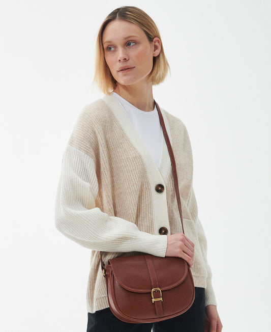 Barbour Laire Medium Leather Saddle Bag