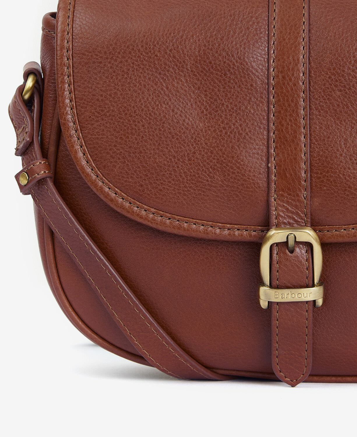 Barbour Laire Medium Leather Saddle Bag