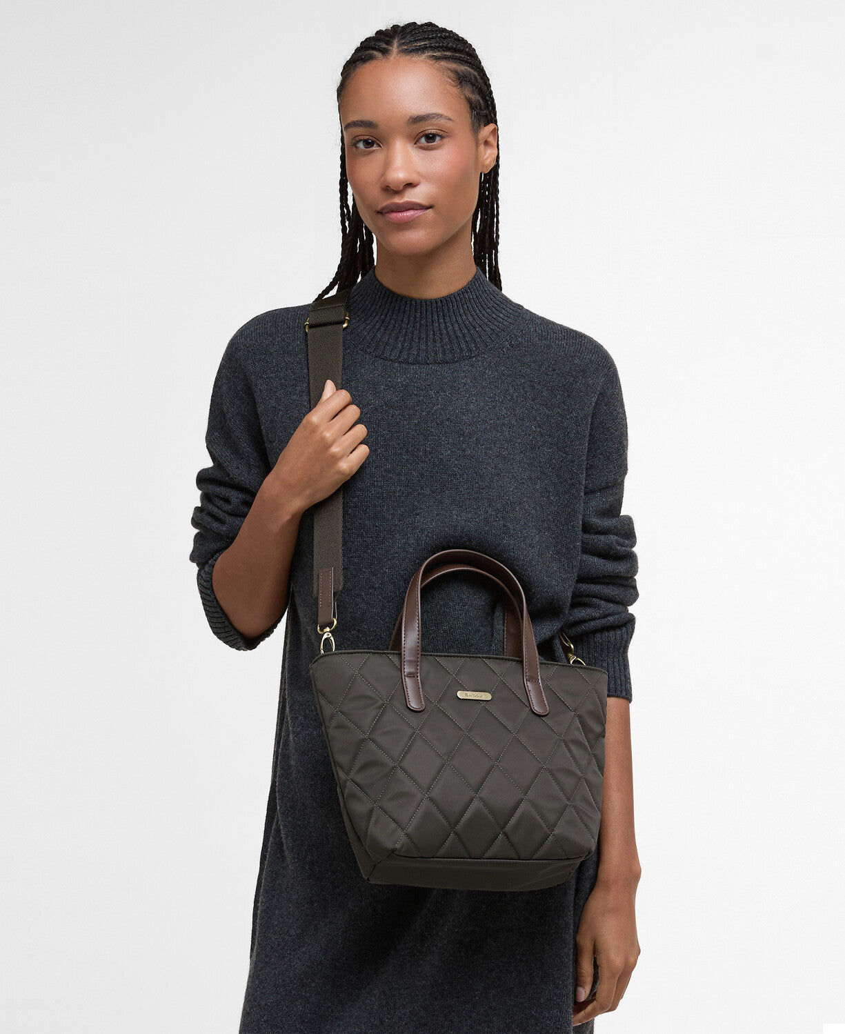 Barbour Quilted Mini Tote Bag