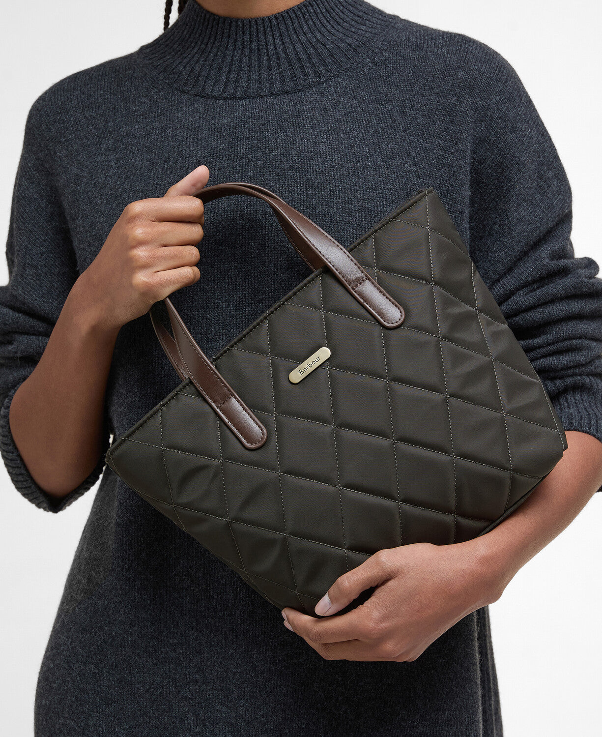 Barbour Quilted Mini Tote Bag