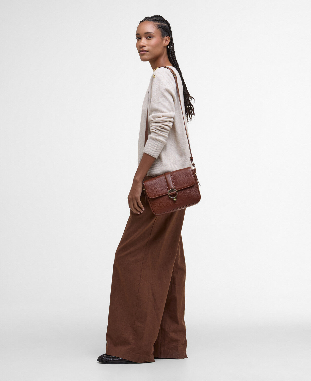 Barbour Rosa Leather Crossbody Bag
