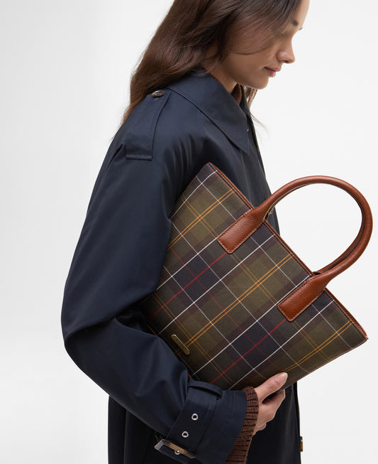 Barbour Birch Tartan Tote Bag in Classic Tartan