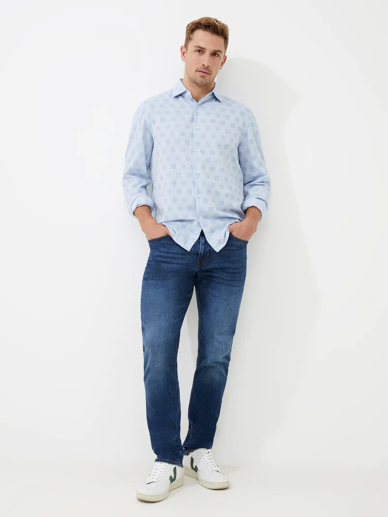 French Connection Long Sleeve Tonal Check Shirt