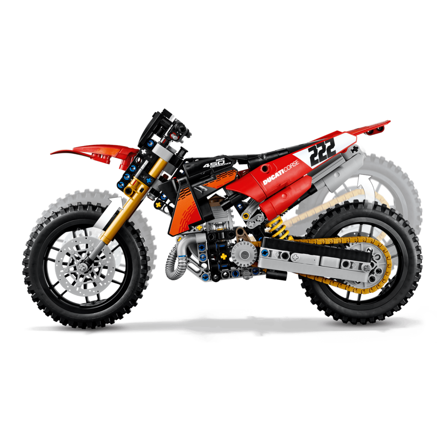 LEGO Ducati Desmo450 MX Factory Motorcycle 42238
