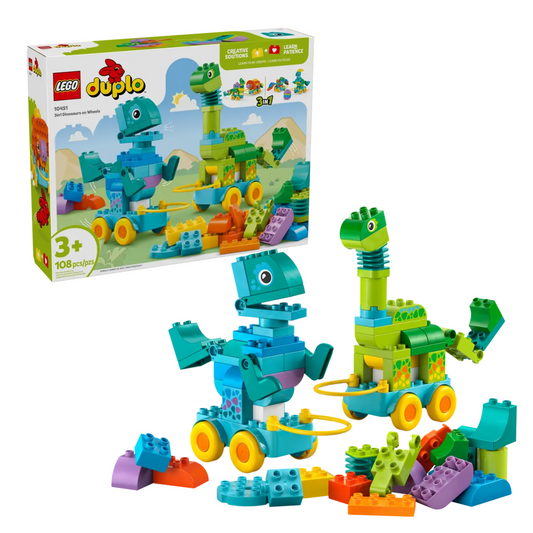 LEGO Duplo 3in1 Dinosaurs on Wheels 10451