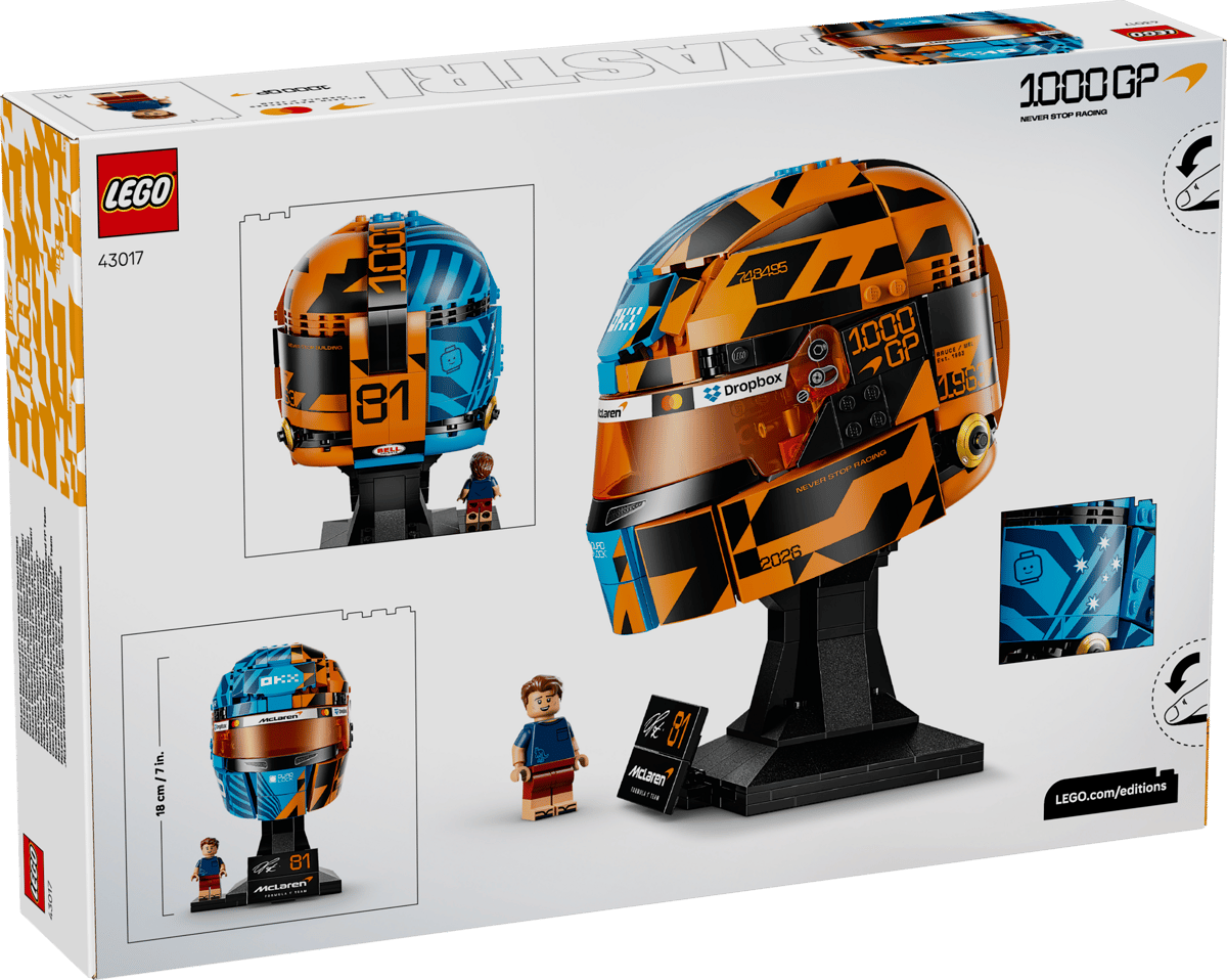 LEGO Editions McLaren Mastercard F1 Team Oscar Piastri Helmet 43017