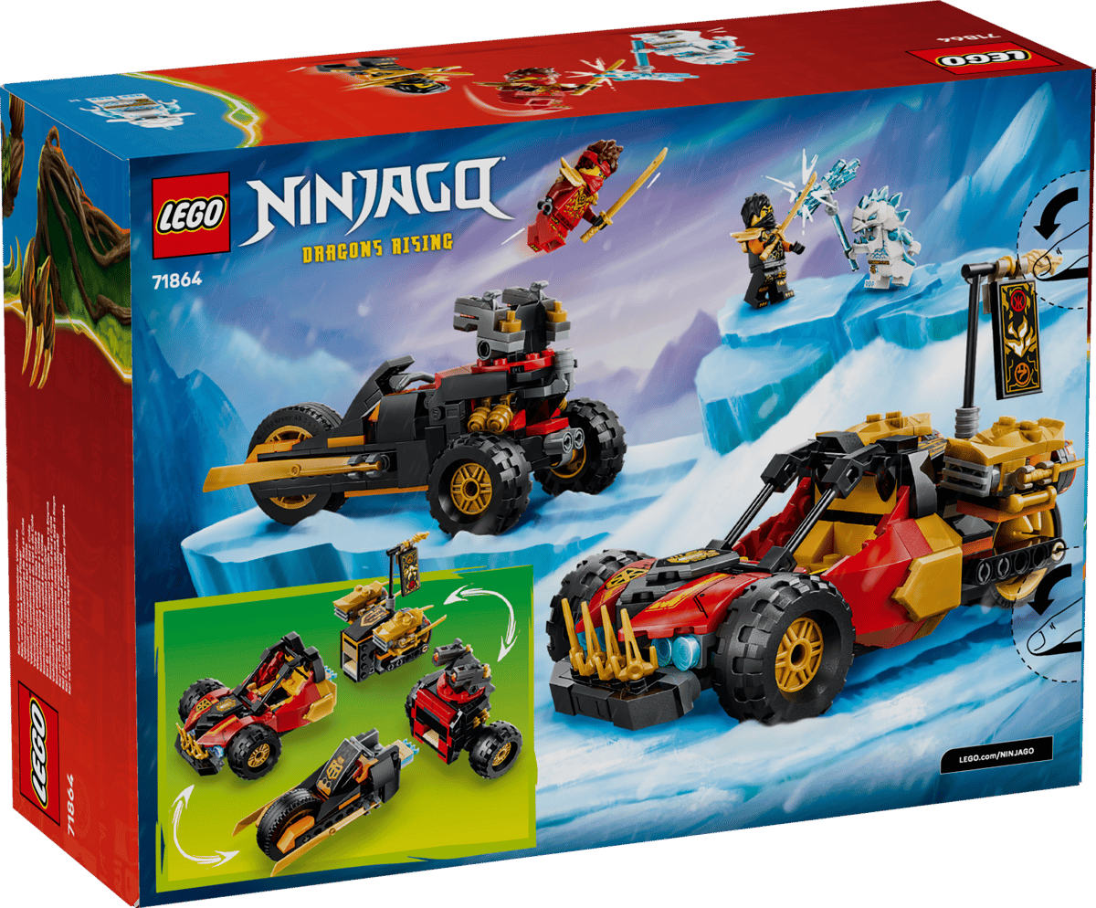 LEGO Ninjago Kai and Cole's Combiner Vehicles 71864