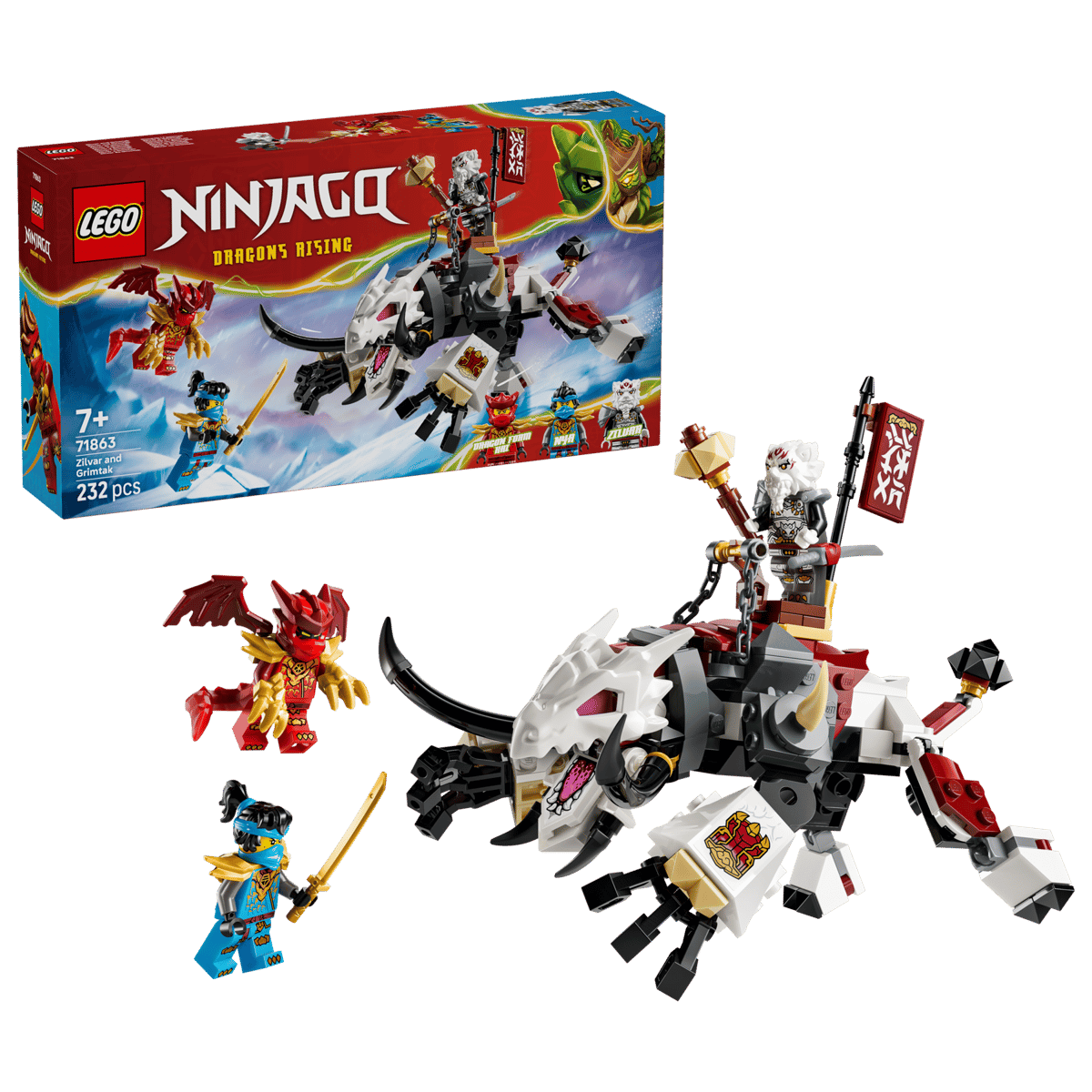 LEGO Ninjago Zilvar and Grimtak the Dragon Beast 71863