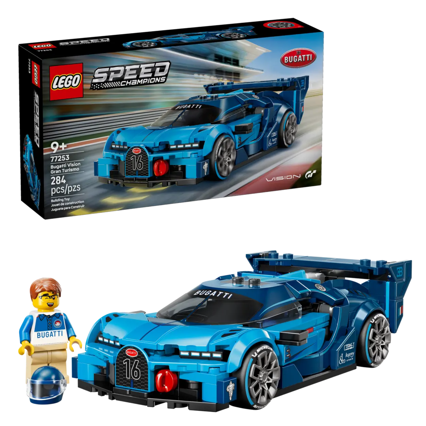 LEGO Speed Champions Bugatti Vision GT Hyper Sports Car 77253