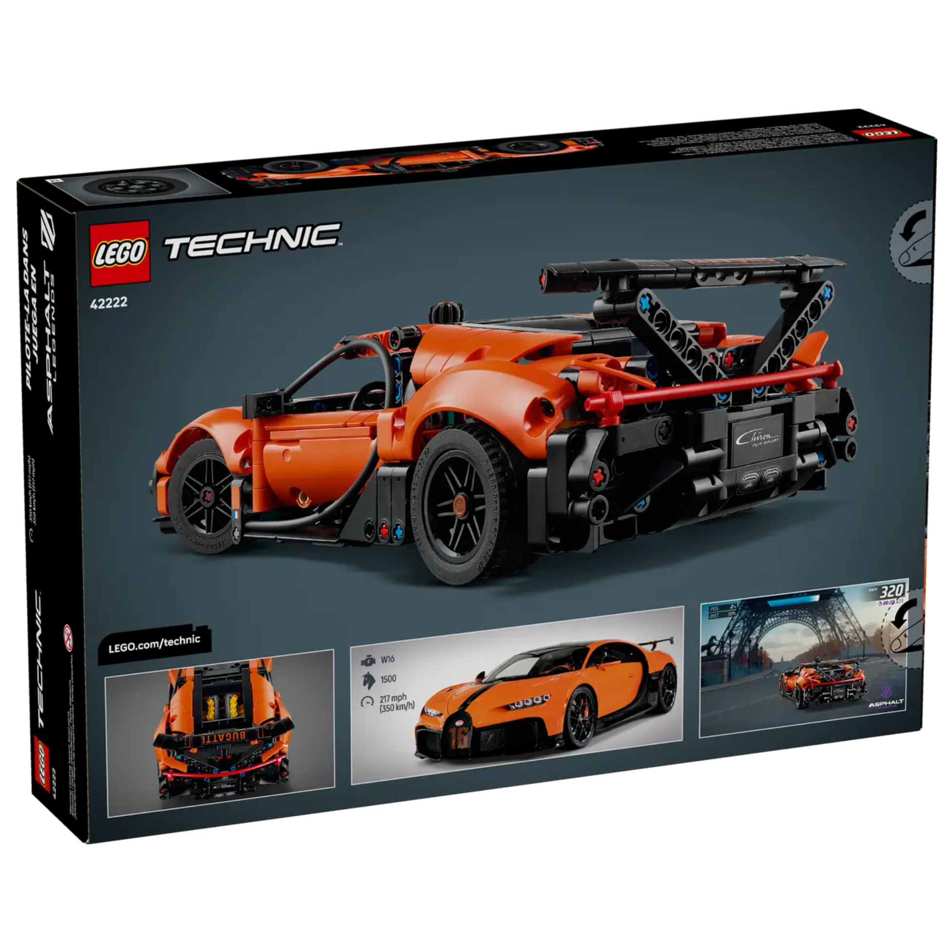 LEGO Technic Bugatti Chiron Pur Sport Hypercar 42222