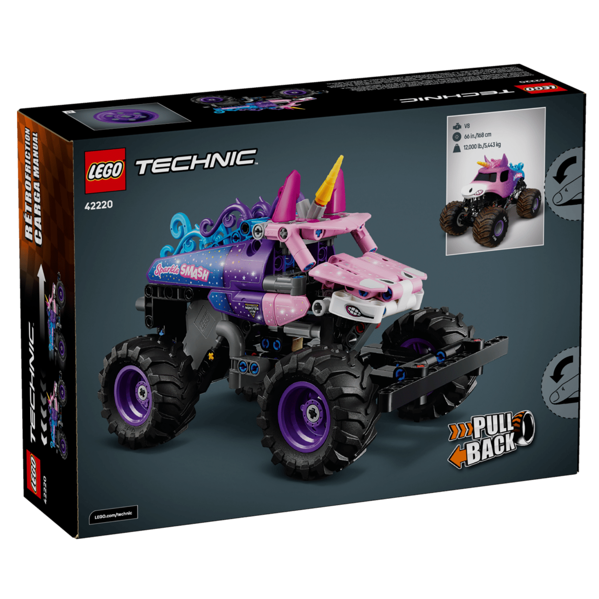 LEGO Technic Monster Jam Sparkle Smash Pull-Back 42220