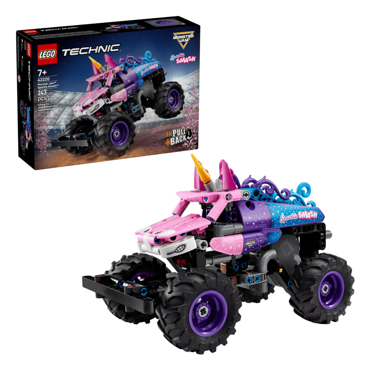 LEGO Technic Monster Jam Sparkle Smash Pull-Back 42220