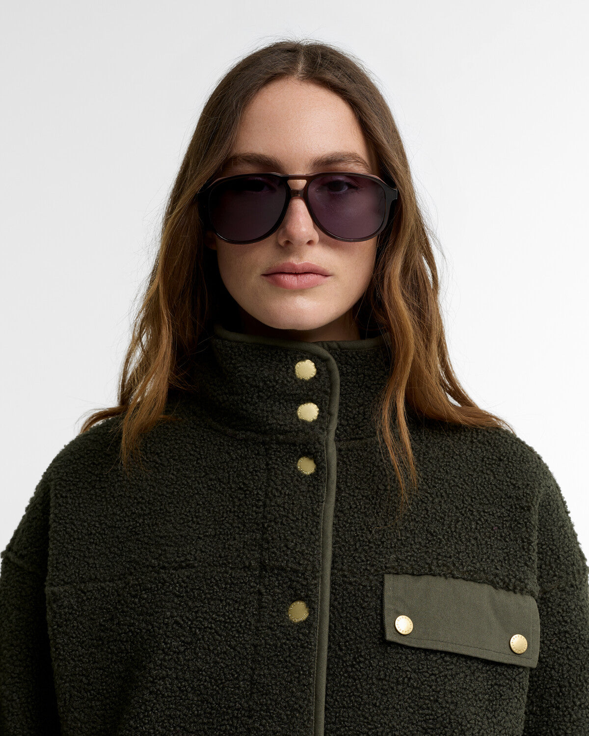 Barbour Mabel Women's Button Up Fleece Jacket