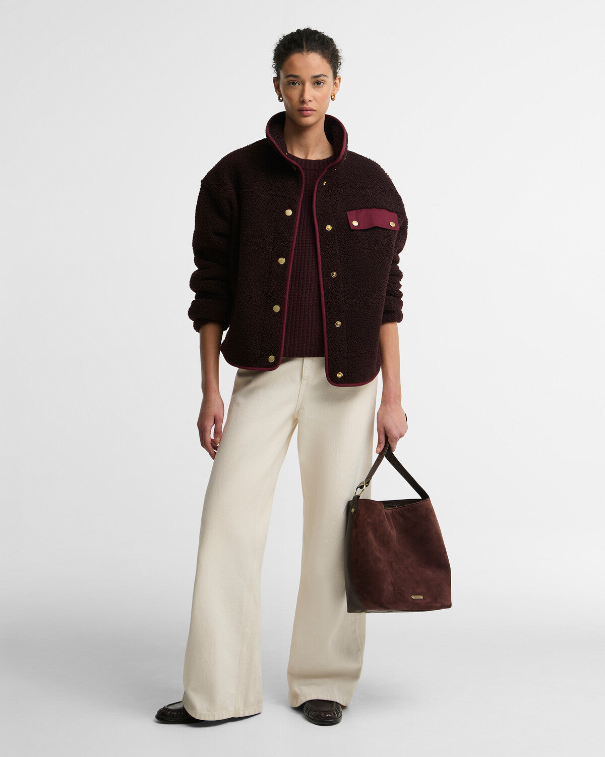 Barbour Mabel Women's Button Up Fleece Jacket