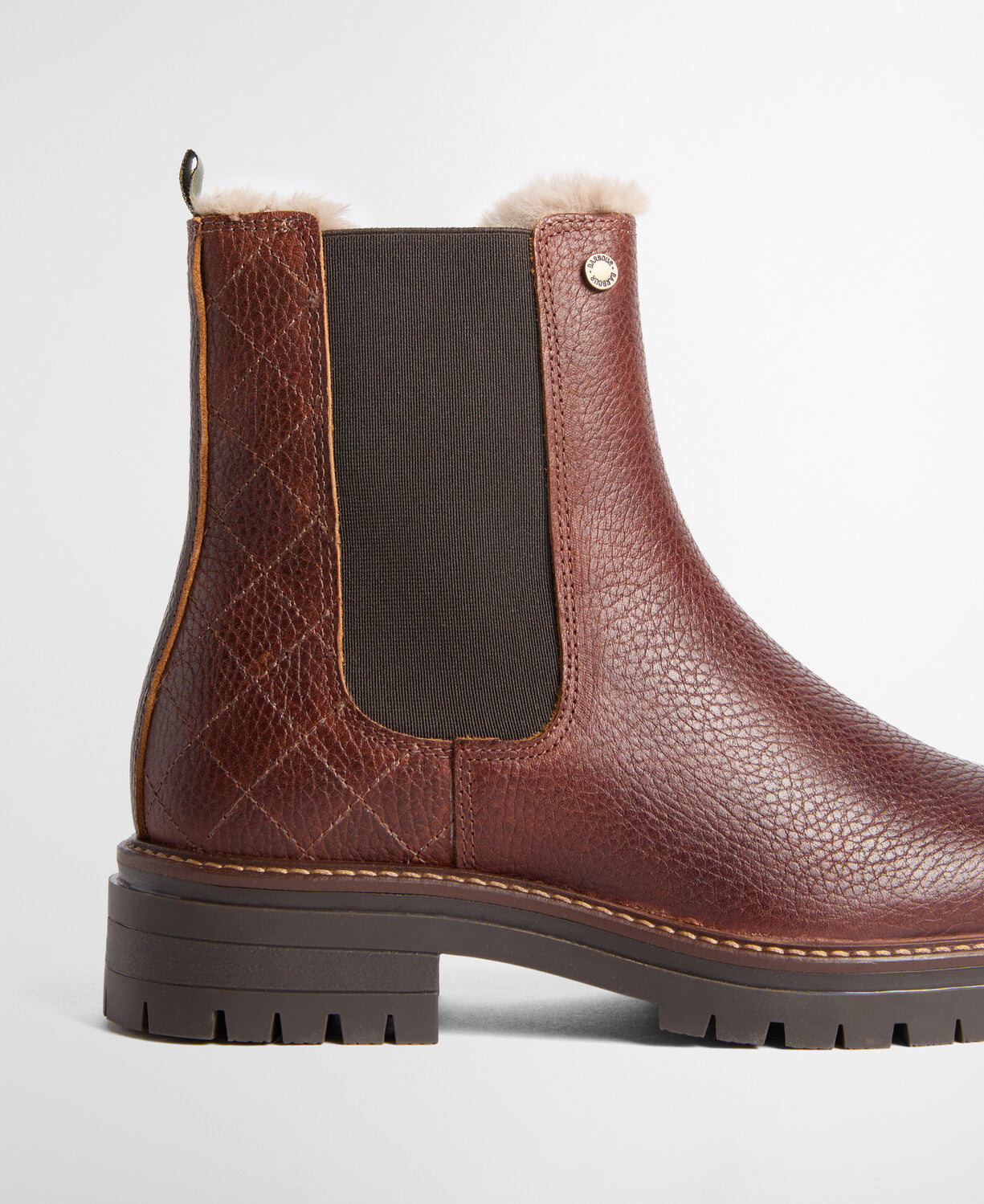 Barbour Evie Faux-Fur Trimmed Chelsea Boots