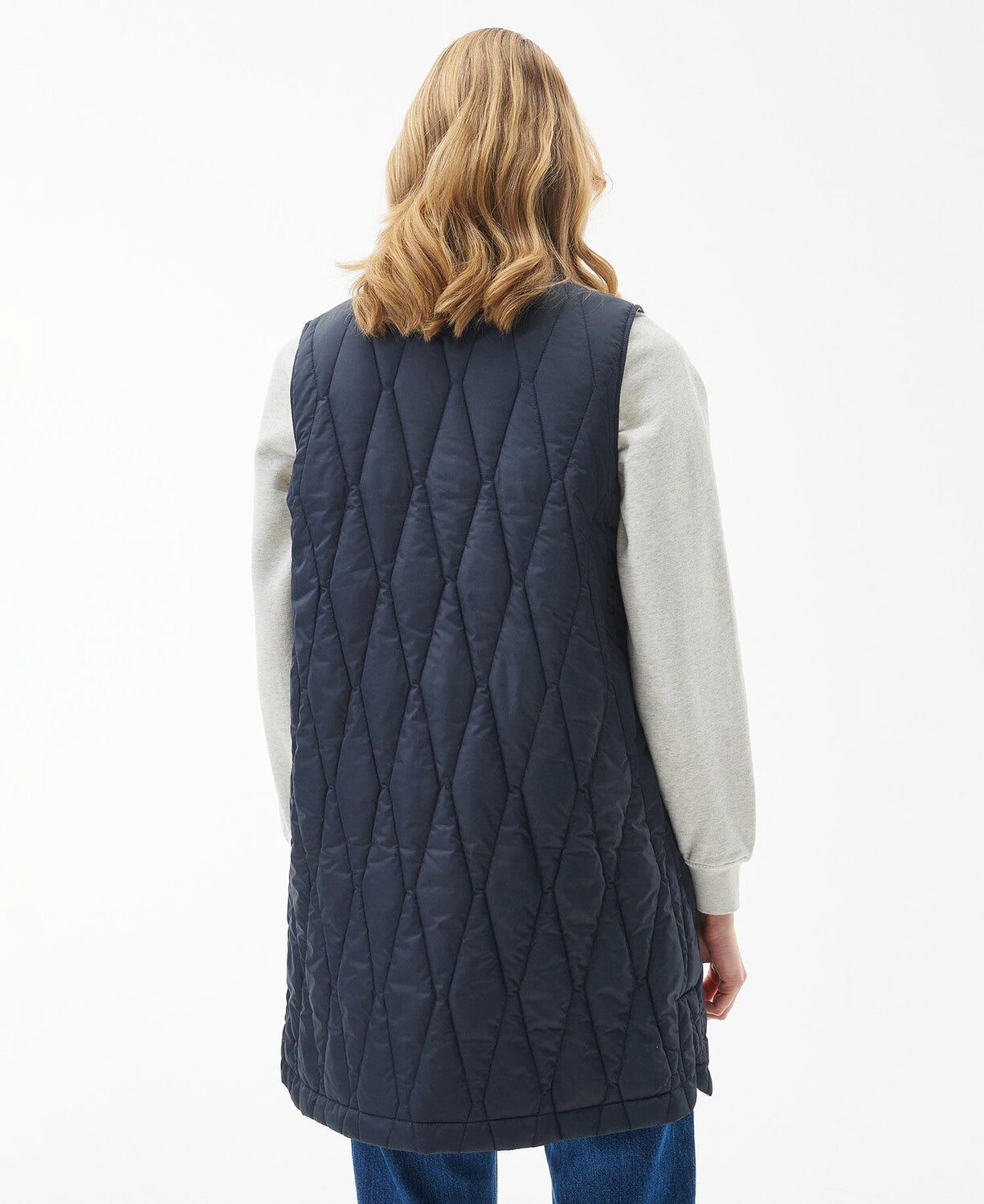 Gilet Vest Barbour Waistcoats Ladies Navy Barbour Acanthus