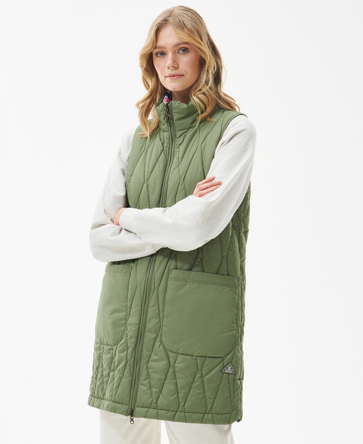 Barbour Acanthus Reversible Gilet - Olivine
