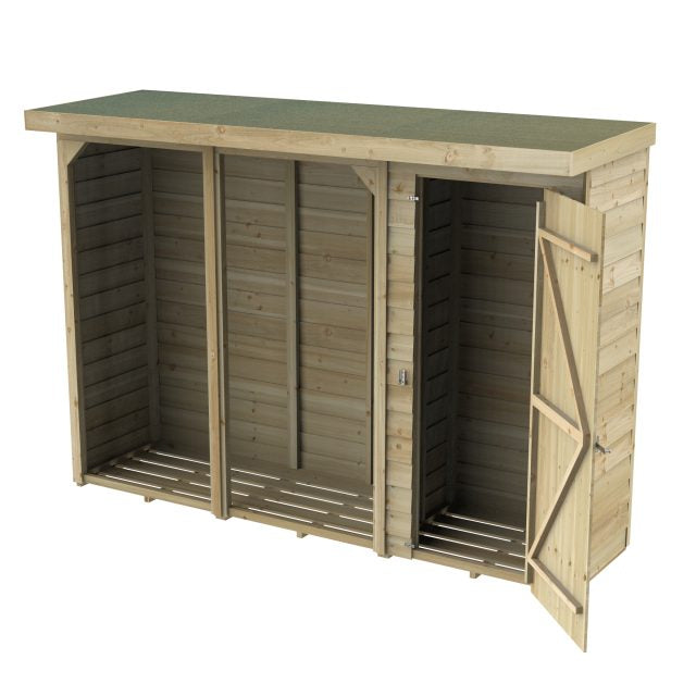 Forest Garden Large Overlap Log/Tool Store