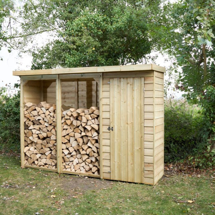 Forest Garden Large Overlap Log/Tool Store