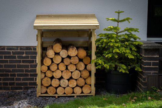 Forest Garden Compact Pent Log Store