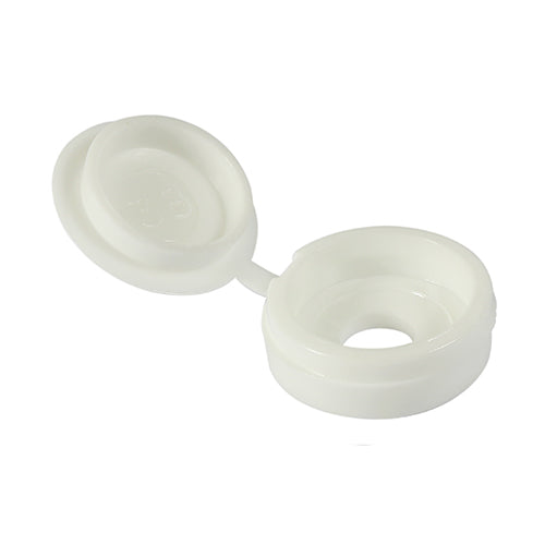Cover Cap Hinged White