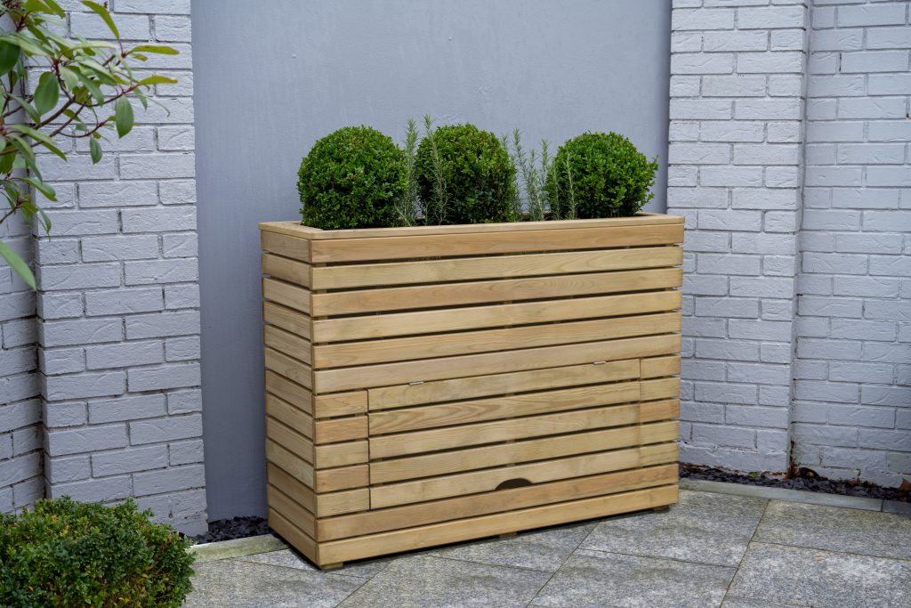 Forest Garden Tall Linear Planter with Storage