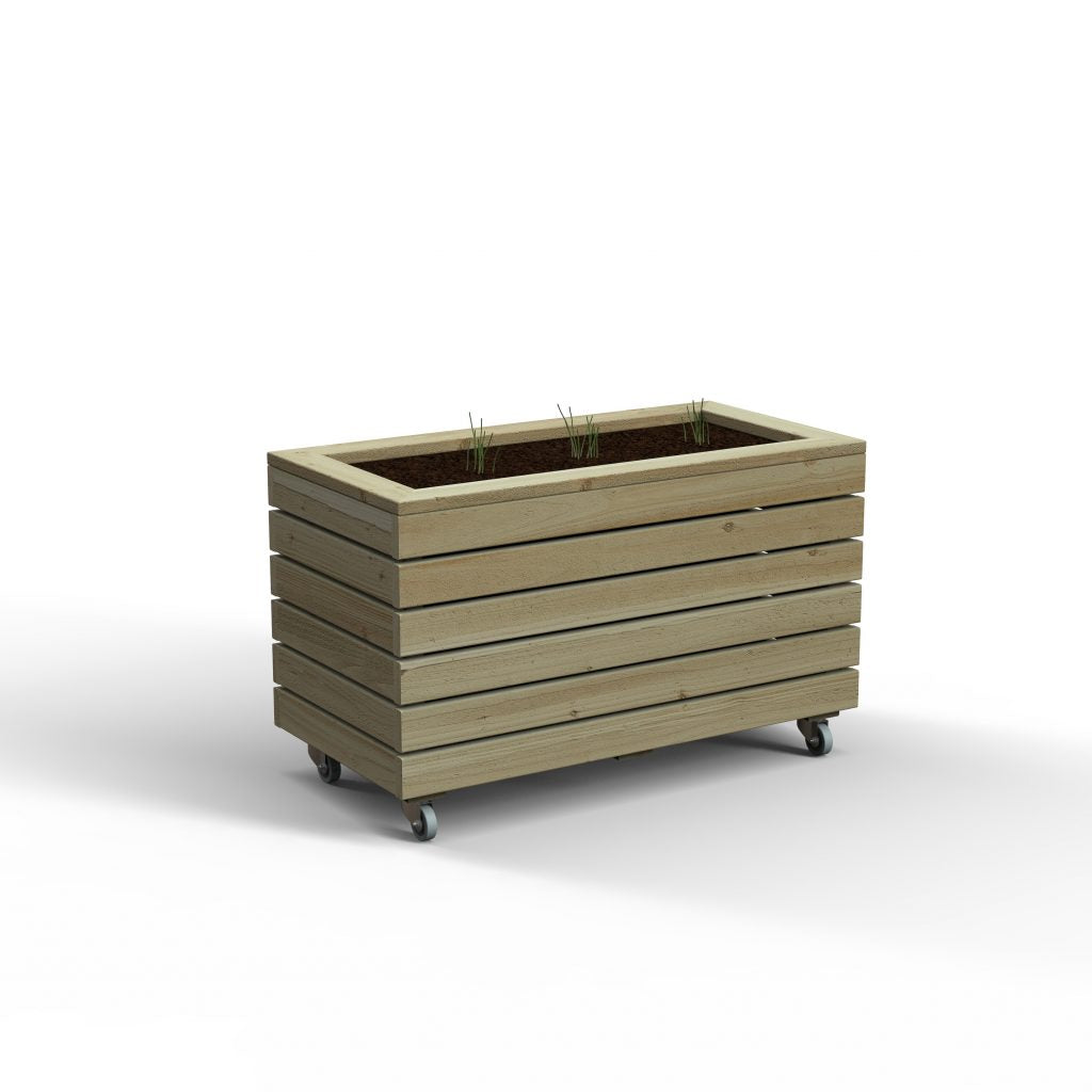 Forest Garden Double Linear Planter