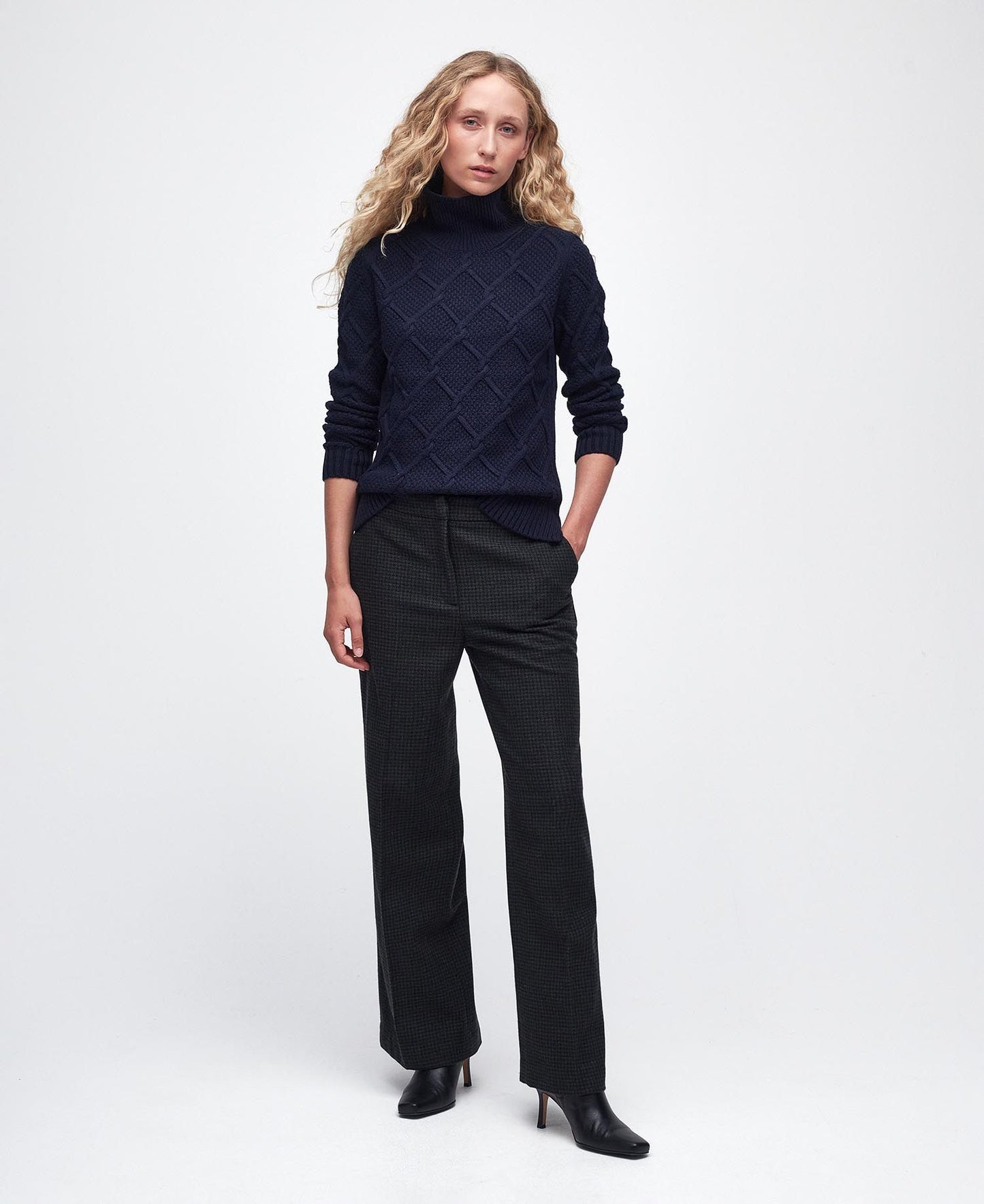 Barbour Burne Roll Neck Knit Jumper