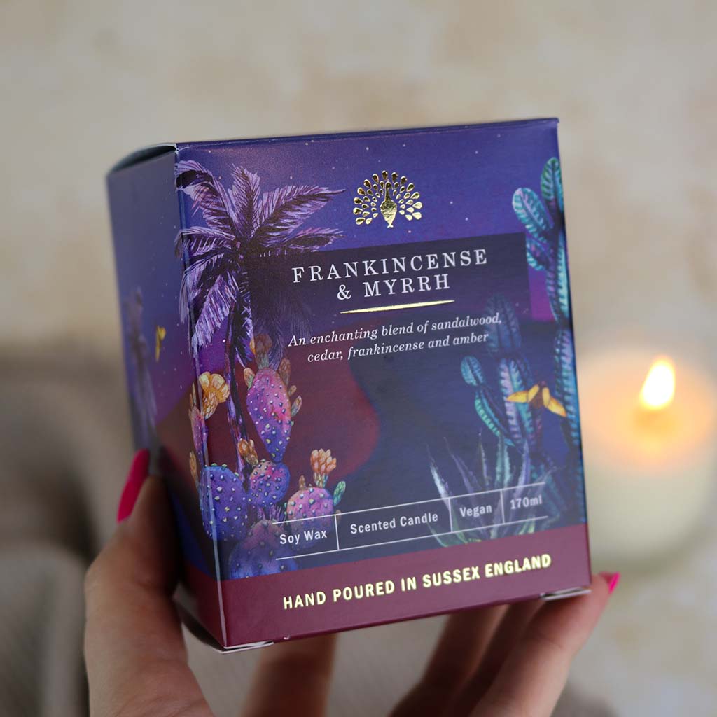 English Soap Company Frankincense and Myrrh Scented Candle
