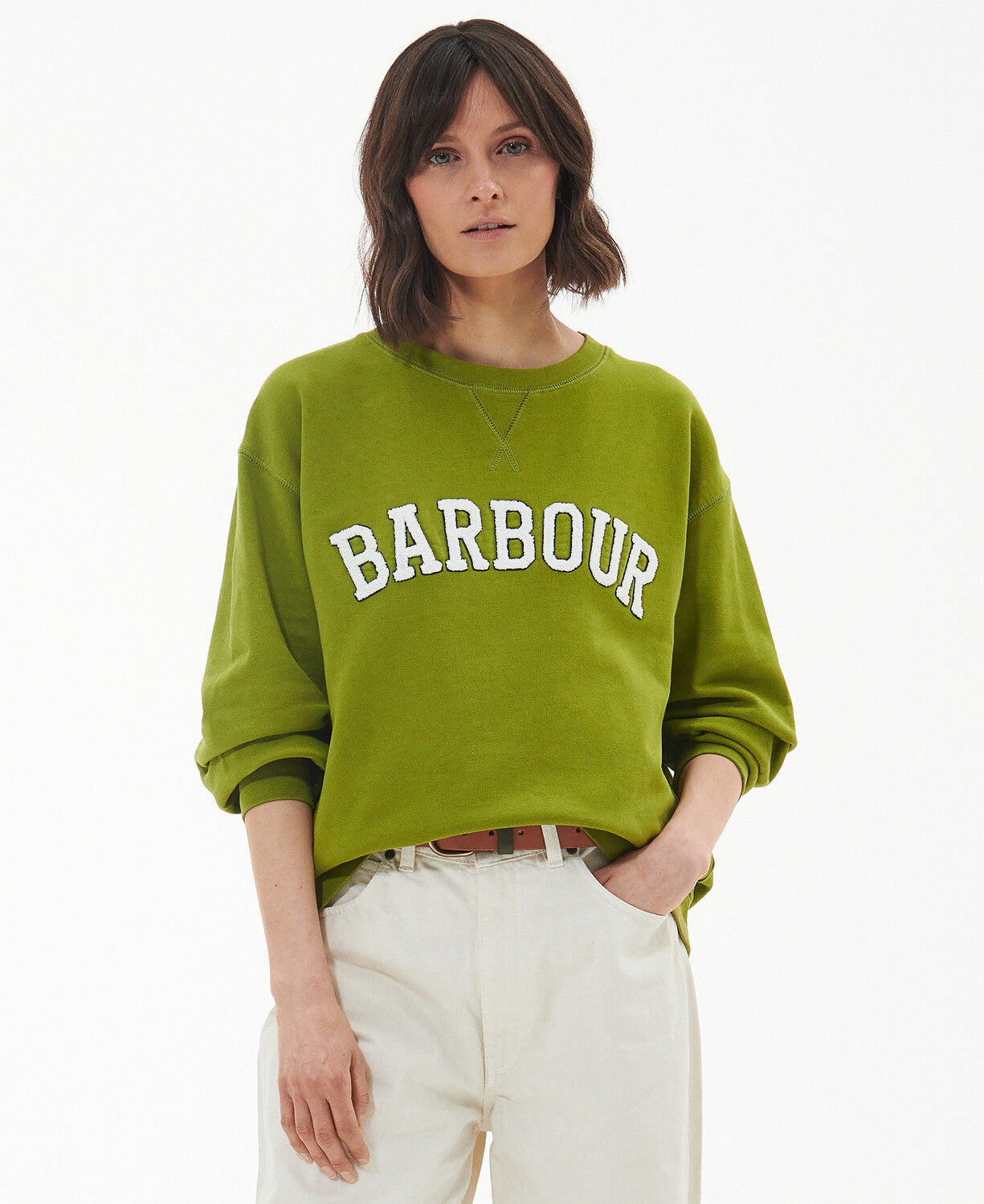 Barbour Northumberland Patch Sweater - Meadow