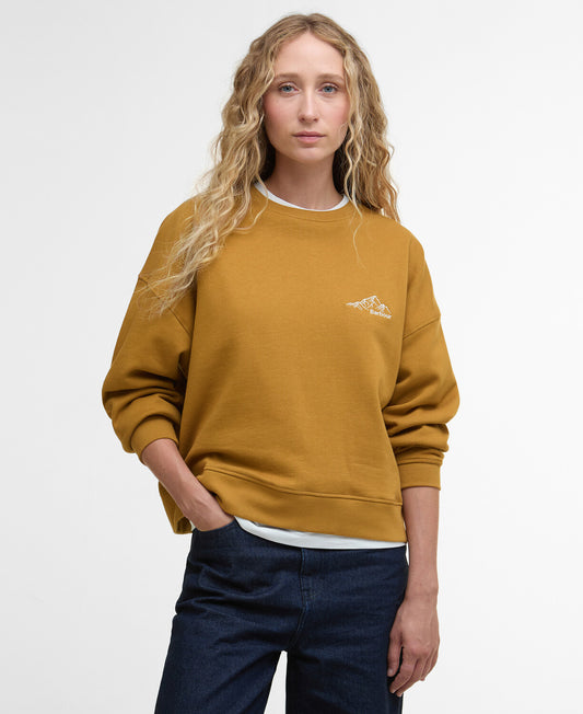 Barbour Harper Sweater in Mustard