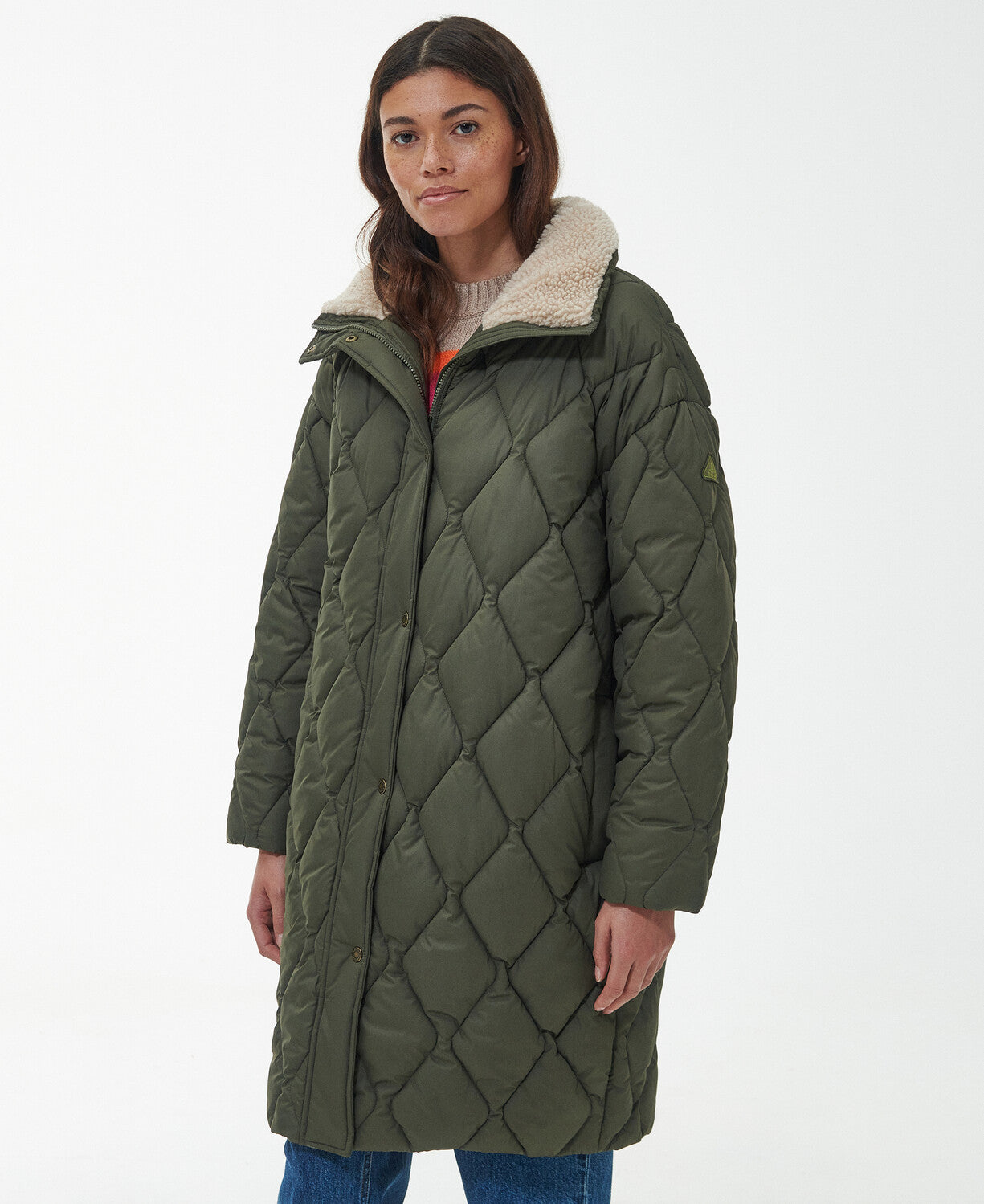 Barbour Samphire Quilted Jacket - Deep Olive