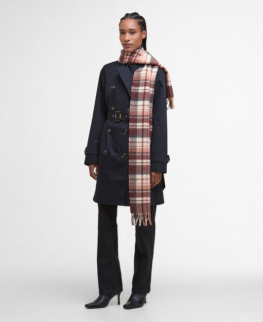 Barbour Vintage Winter Plaid Scarf in Fudge