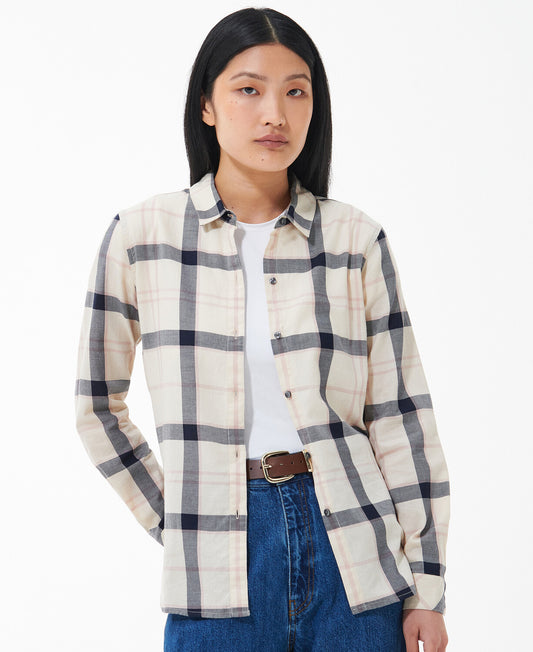 Barbour Moorland Shirt - Cloud/Gardenia Check