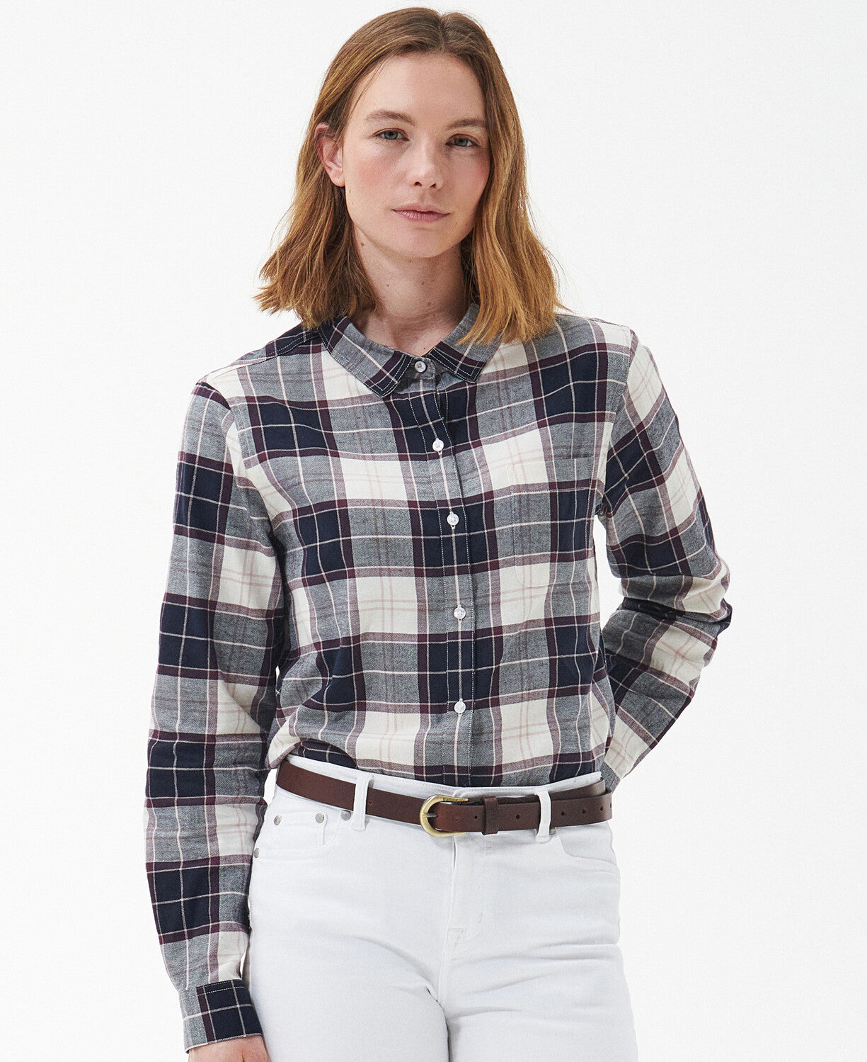 Barbour Pendula Shirt - Cloud/Navy Check