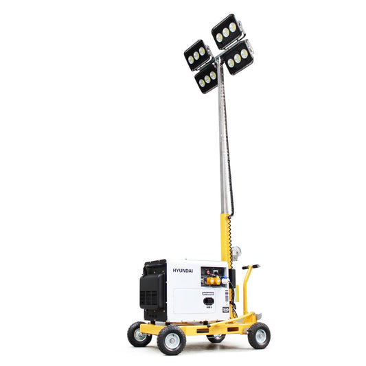 Evopower LT800+DHY6000SE LED Mobile Lighting Tower - 5.2kW Diesel Generator