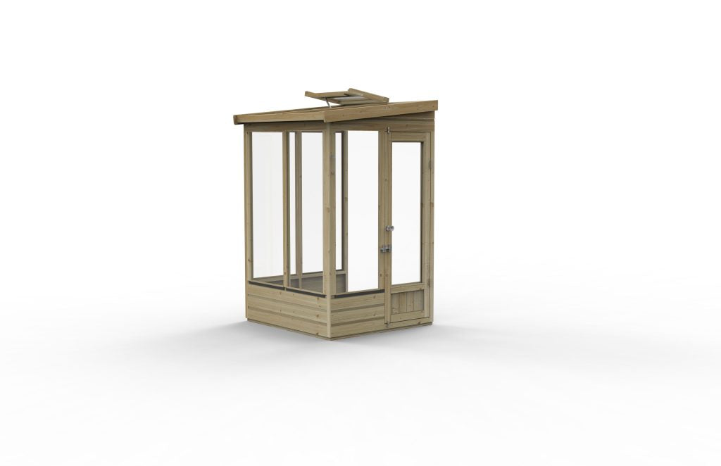 Forest Garden Lean To Greenhouse 4 X 4 Open Back