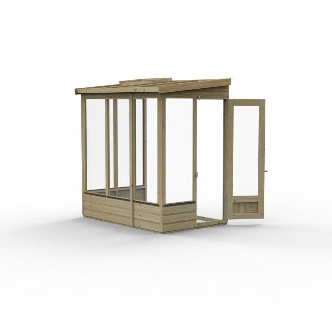 Forest Garden Lean To Greenhouse 4 X 6 Open Back