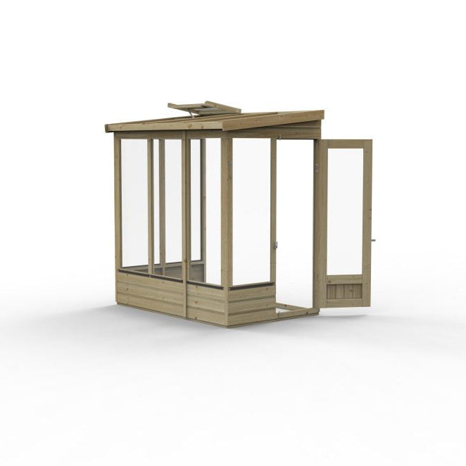 Forest Garden Lean To Greenhouse 4 X 6 Open Back