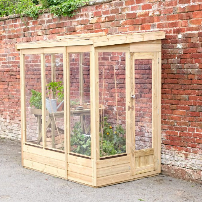 Forest Garden Lean To Greenhouse 4 X 6 Open Back