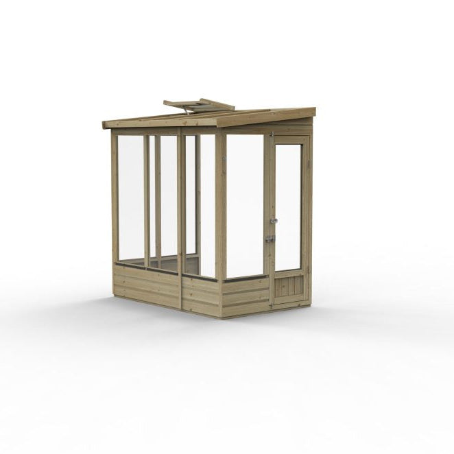 Forest Garden Lean To Greenhouse 4 X 6 Open Back