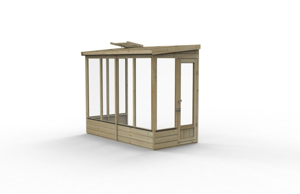 Forest Garden Lean To Greenhouse 4 X 8 Open Back