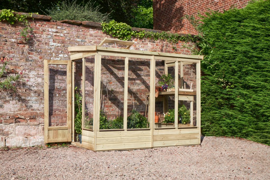 Forest Garden Lean To Greenhouse 4 X 8 Open Back