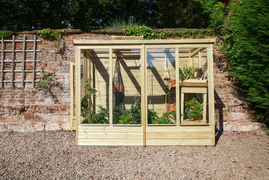 Forest Garden Lean To Greenhouse 4 X 8 Solid Back