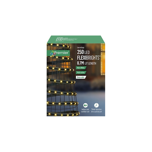Premier 250 Flexibright Warm White Lights With Timer